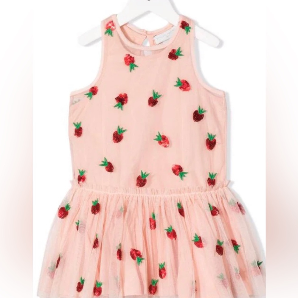 Amazing sold-out Stella McCartney kids woven strawberry dress